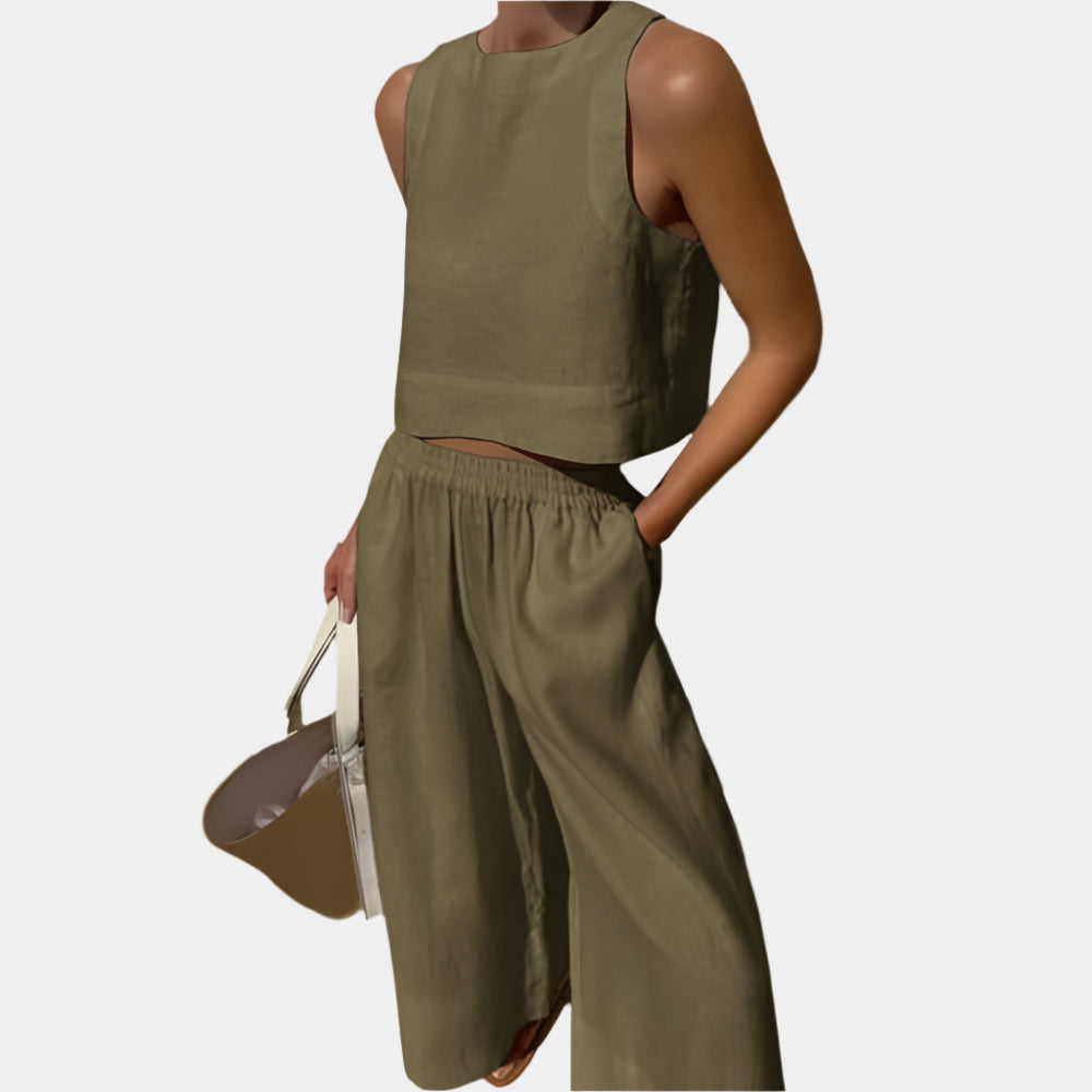 Geneva - Ensemble élégant et tendance pour femmes Vert