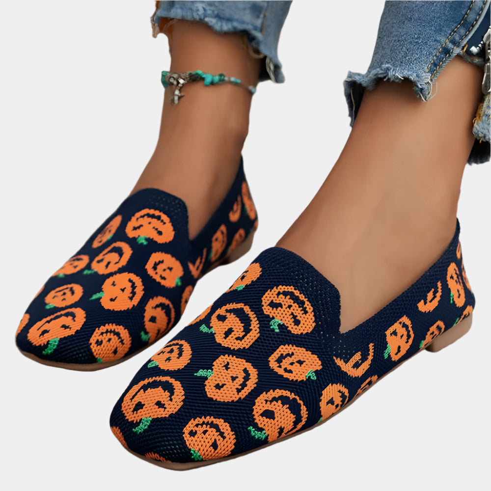 Gwyneth - Chaussures plates confortables et chics pour femmes Orange