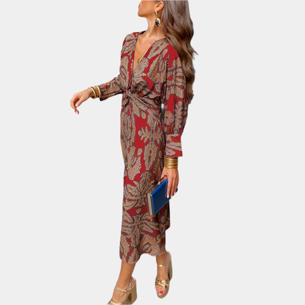 Amethyst - Robe élégante et confortable pour femmes Rouge