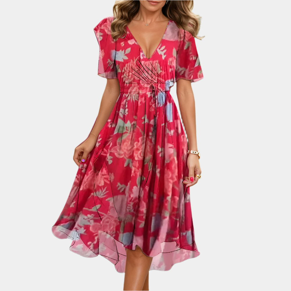 Brynn - Robe élégante et chic pour femme Rose