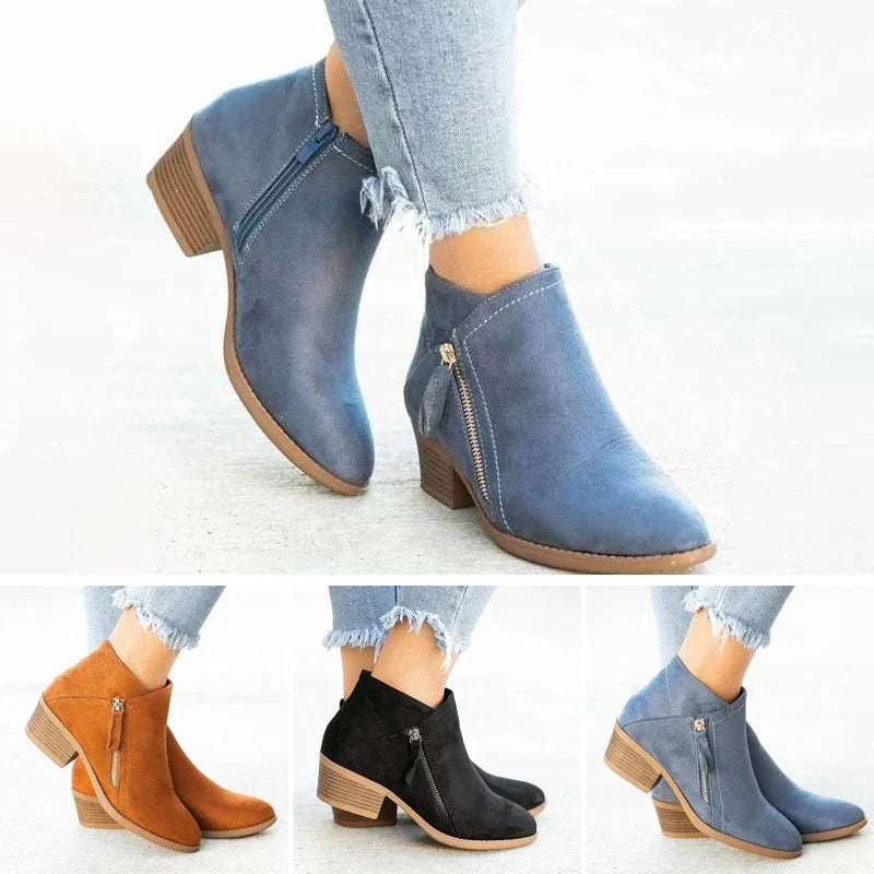 Nova - Bottes orthopédiques en cuir véritable pour femmes, confort et style assurés
