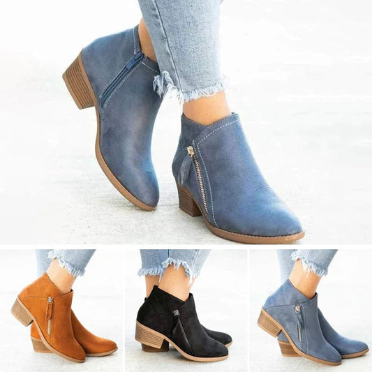 Nova - Bottes orthopédiques en cuir véritable pour femmes, confort et style assurés