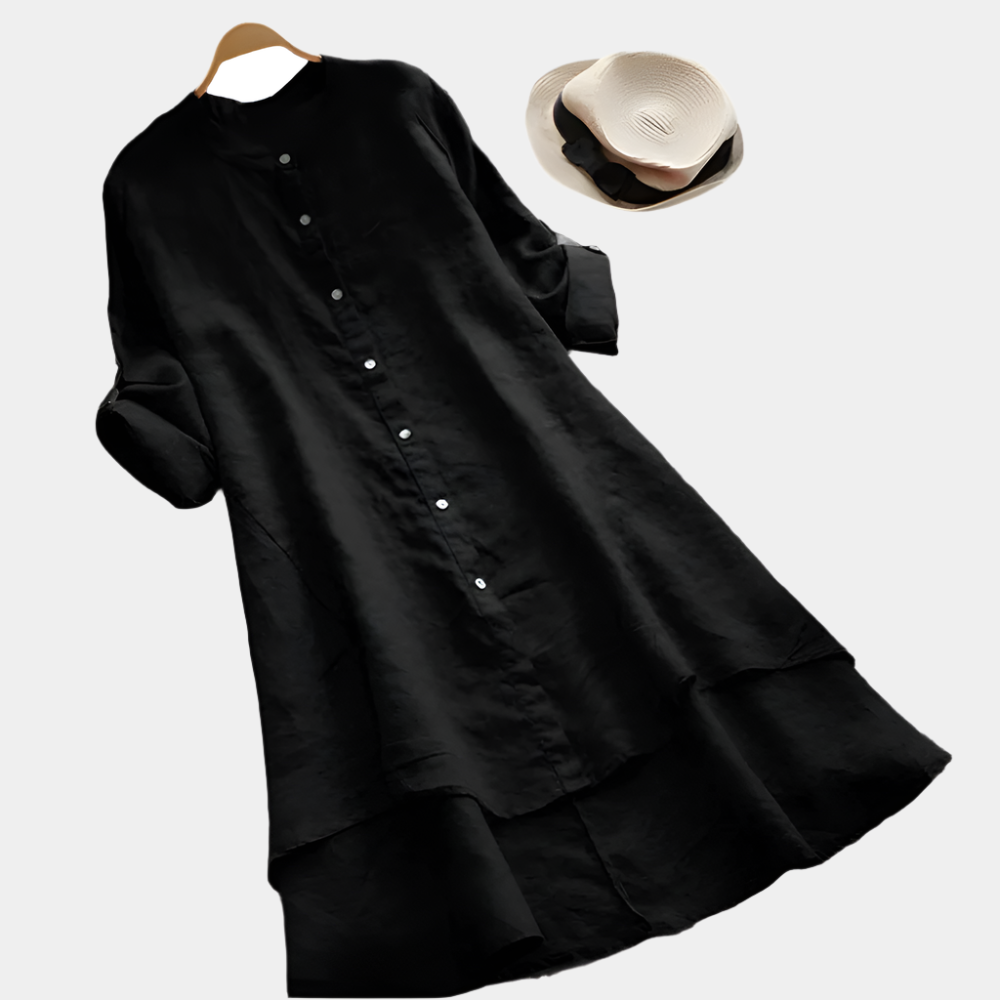 Abigail - Robe oversize confortable pour femmes Noir