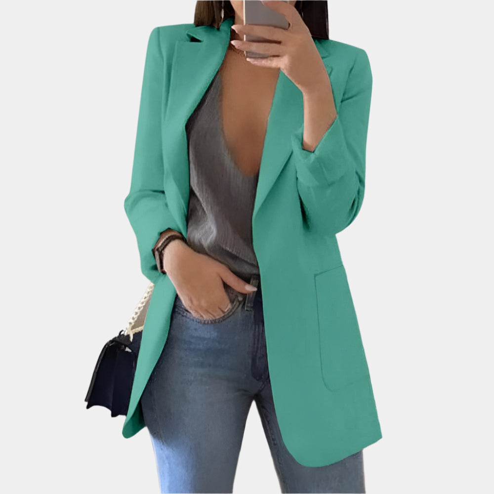 Shea - Élégant blazer long pour femmes