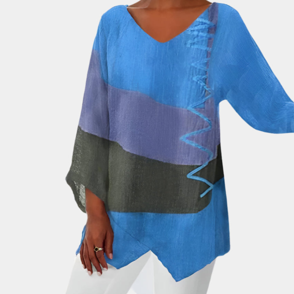 Allison - Chemisier chic et élégant pour femmes Bleu