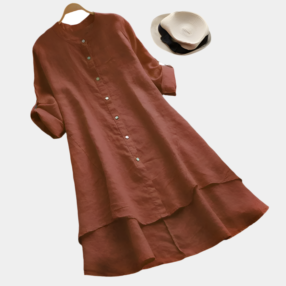 Abigail - Robe oversize confortable pour femmes Orange