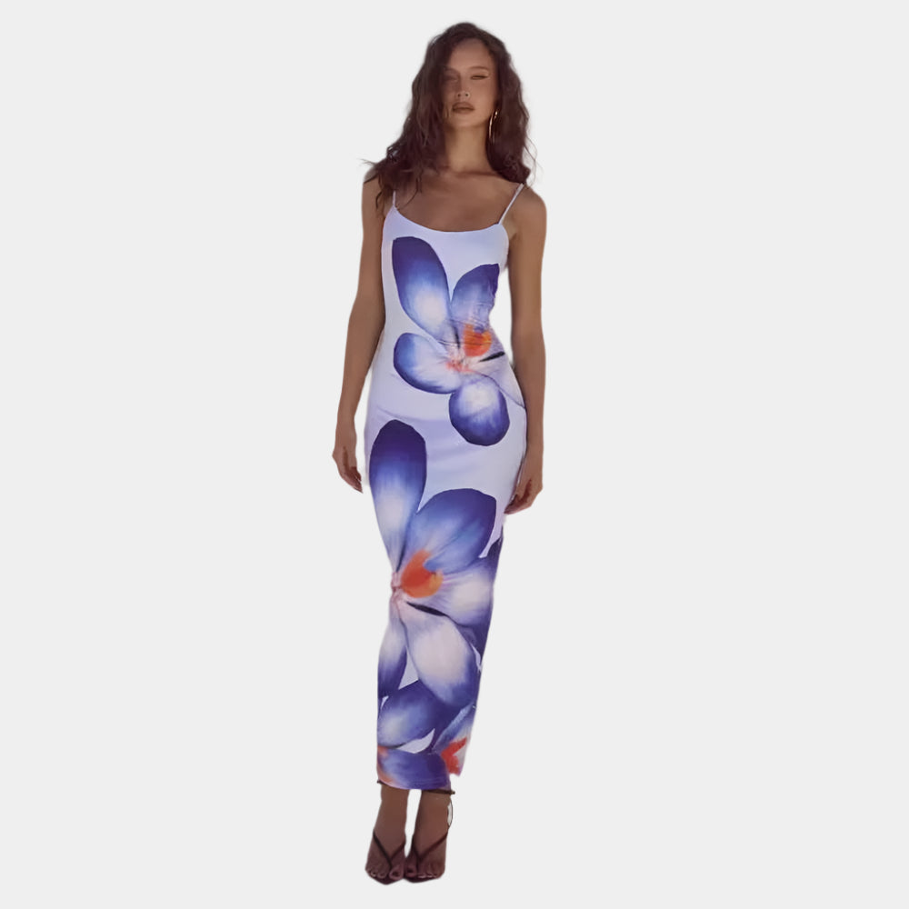 Amalia - Robe élégante et confortable pour femmes Bleu Pourpre