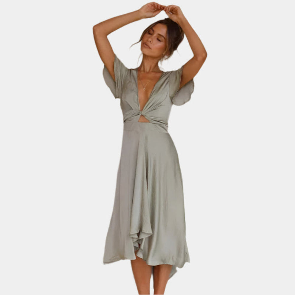 Ruby - Robe confortable et élégante pour femmes Gris