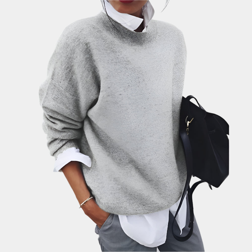 Cheska - Pull élégant et confortable Gris