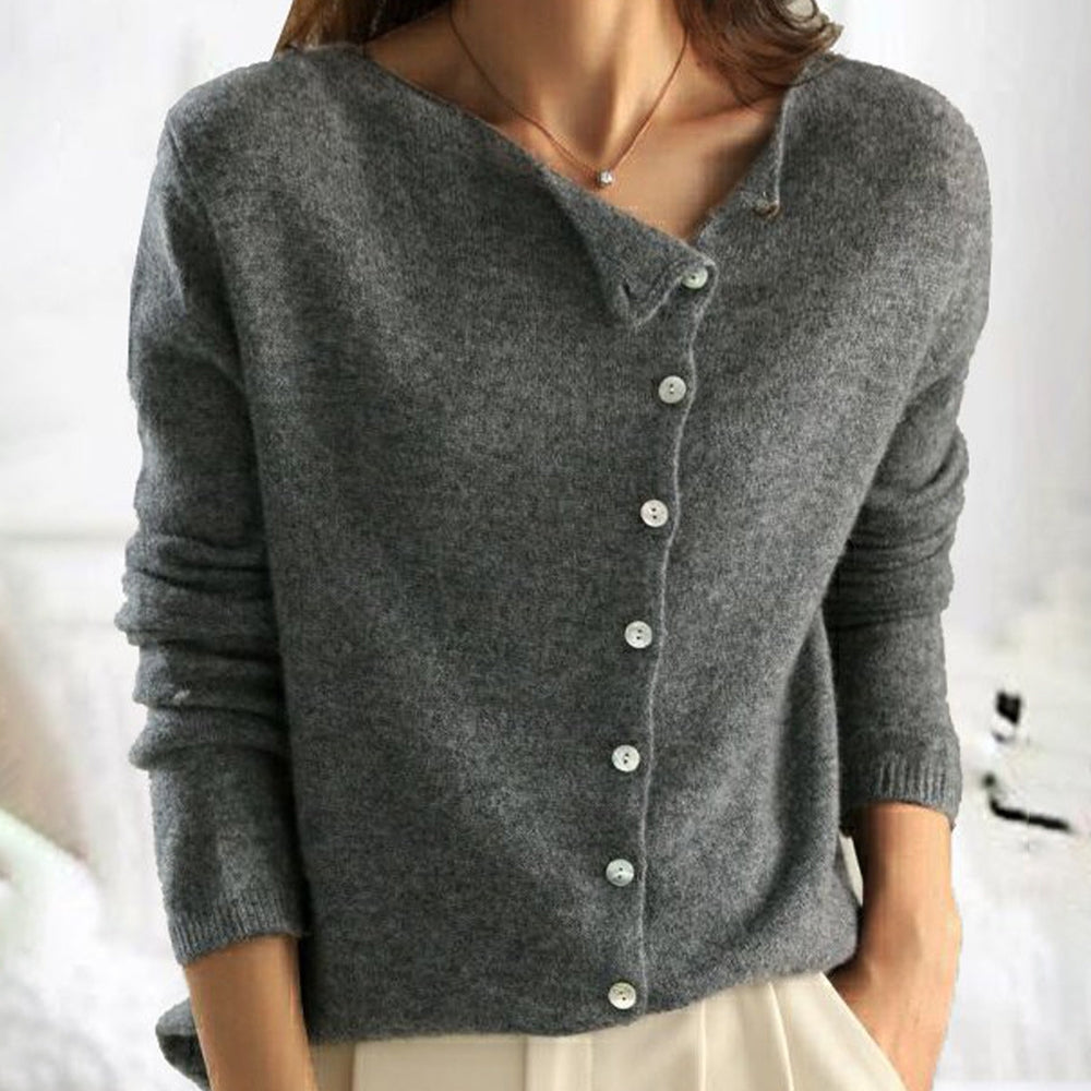 Siena - Pull Élégant en Maille Douce pour Femme Gris