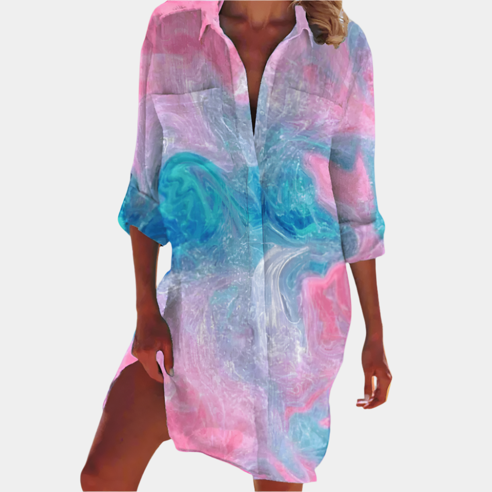 Lia - Robe élégante et premium pour femme Sirène Rose
