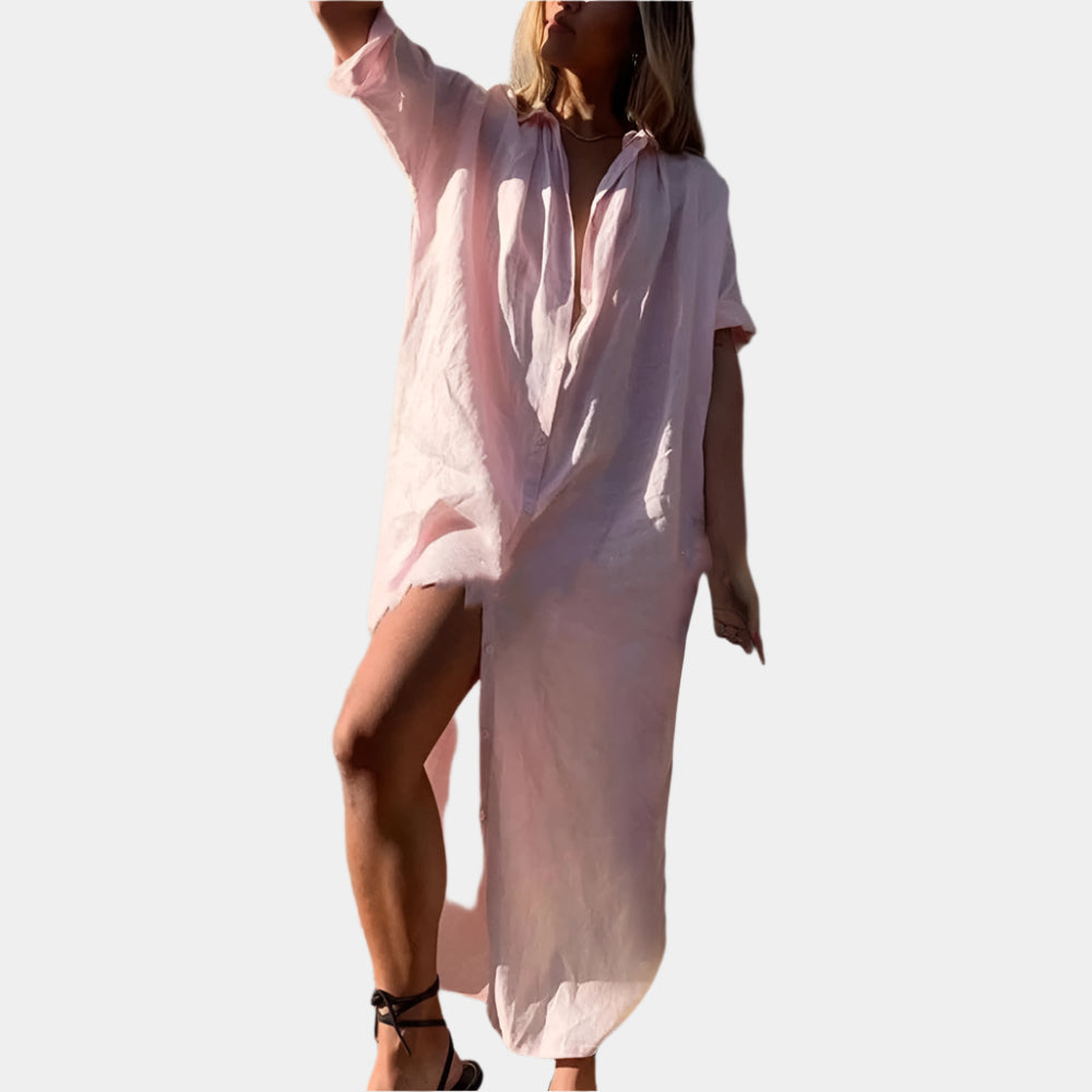 Gracelyn - Robe confortable pour femmes Rose