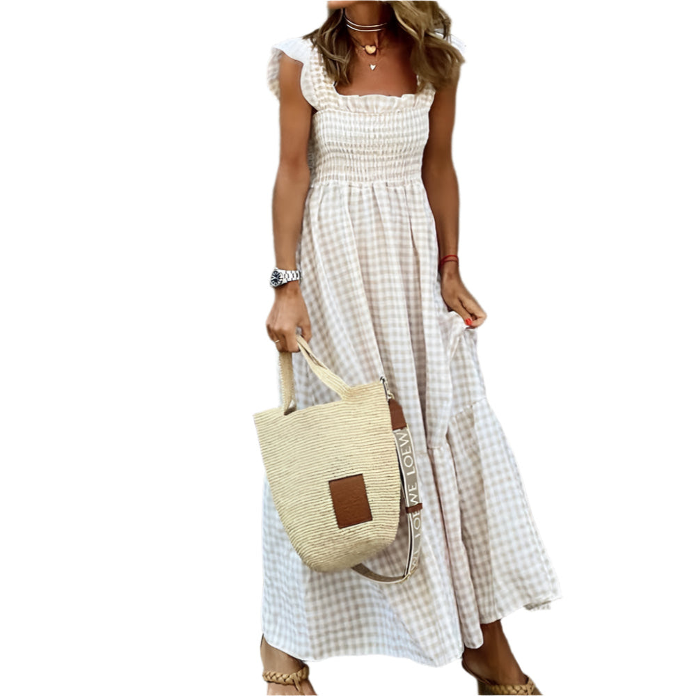 Haven - Robe d'été élégante et confortable Blanc