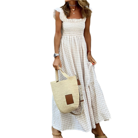 Haven - Robe d'été élégante et confortable Blanc