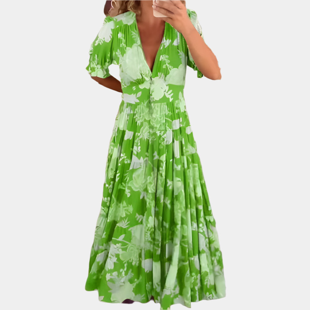 Marissa - Robe élégante et confortable pour femmes Vert
