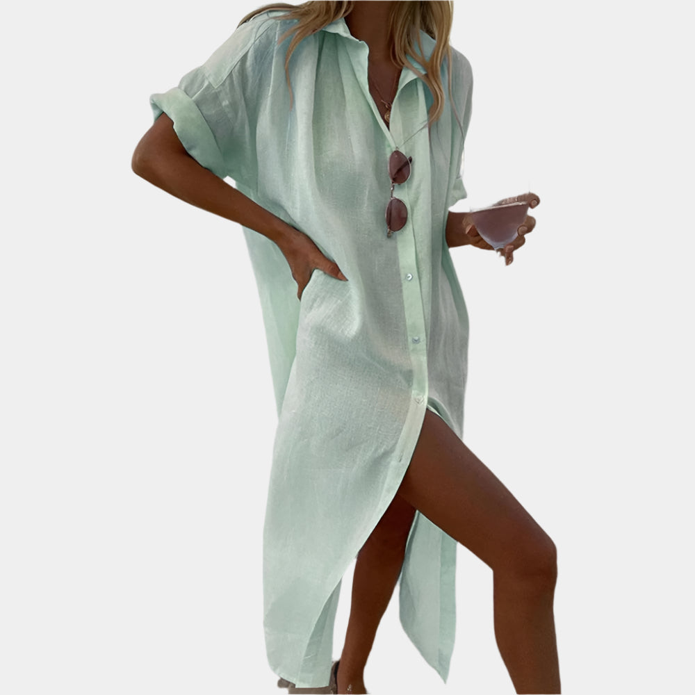 Gracelyn - Robe confortable pour femmes Vert