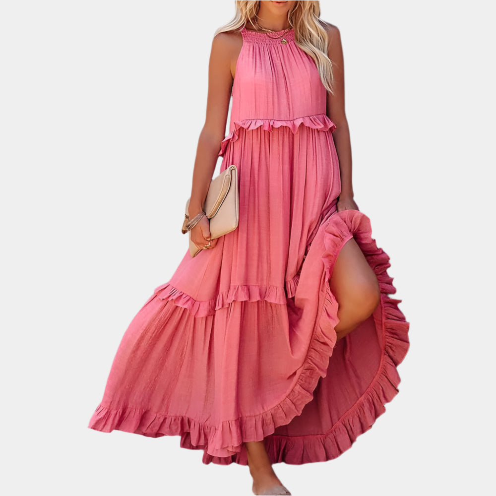 Vina - Robe longue élégante pour femmes Rose