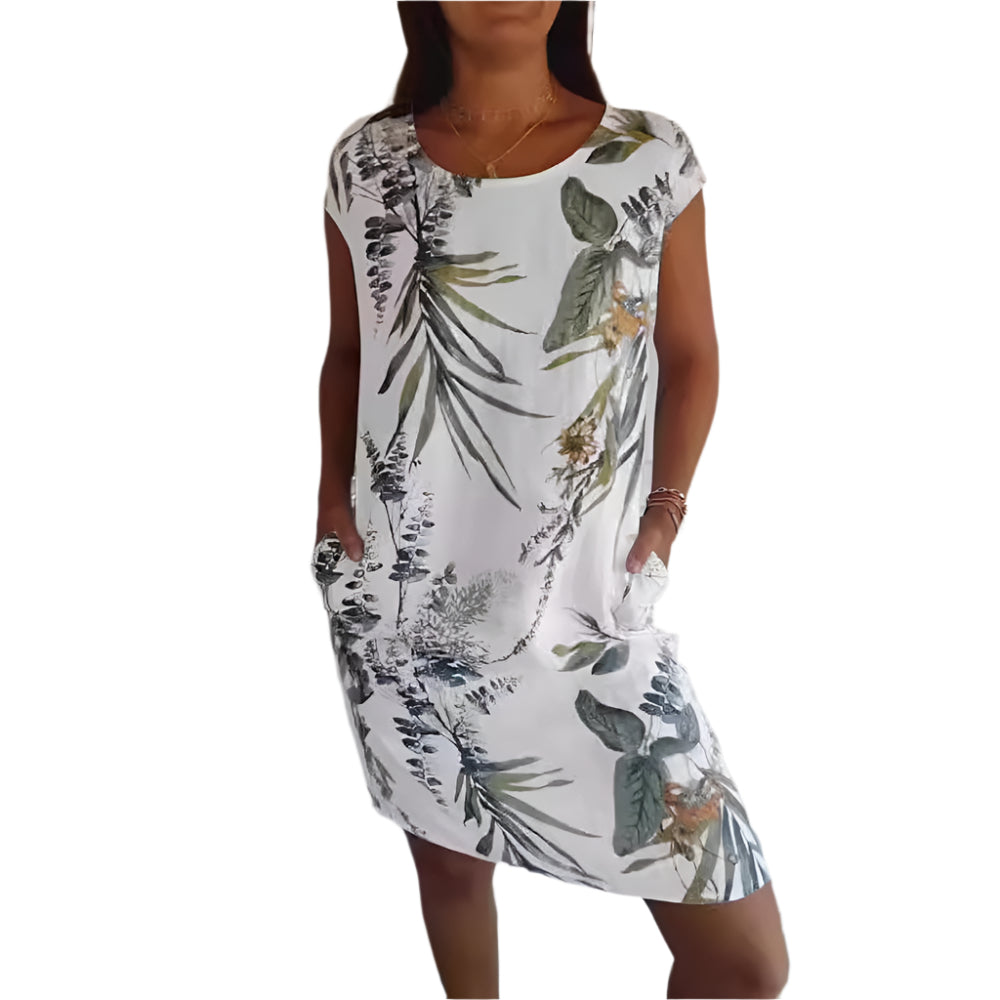 Frankie - Robe d'été chic et confortable pour femmes Blanc