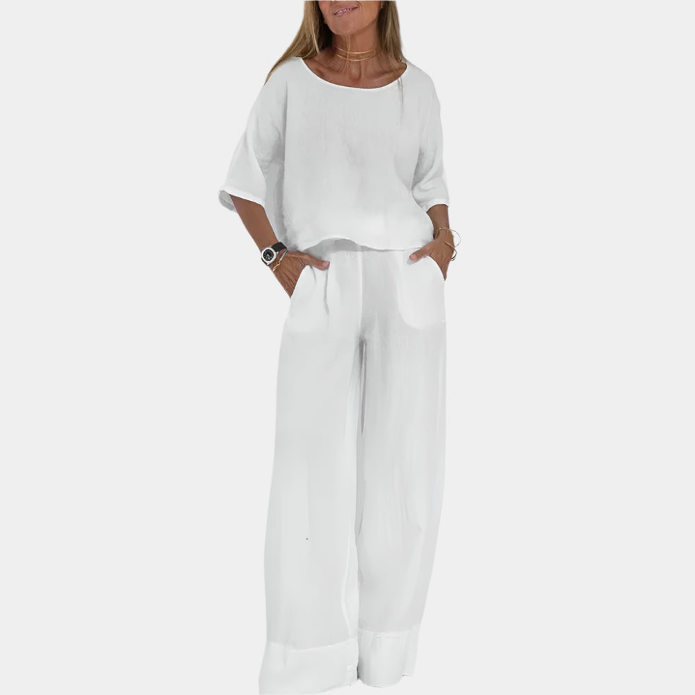 Sakura - Robe élégante et confortable pour femmes Blanc
