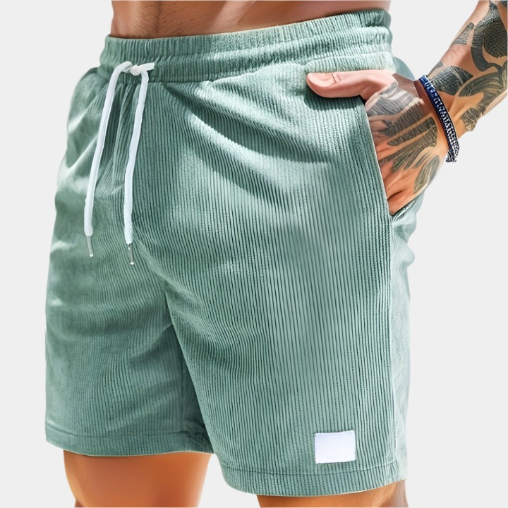 Carson - Short confortable avec ceinture pour hommes Vert Clair