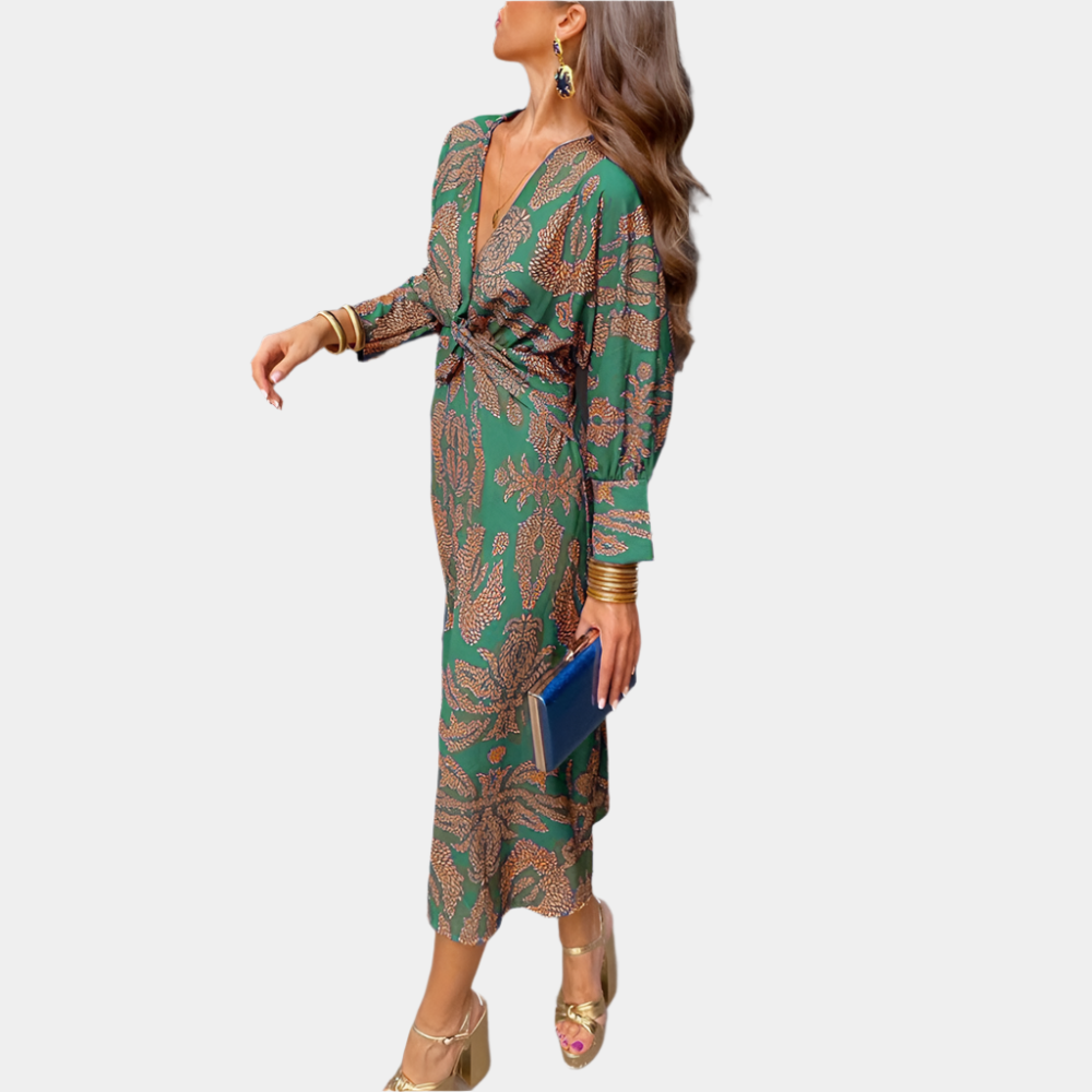 Amethyst - Robe élégante et confortable pour femmes Vert