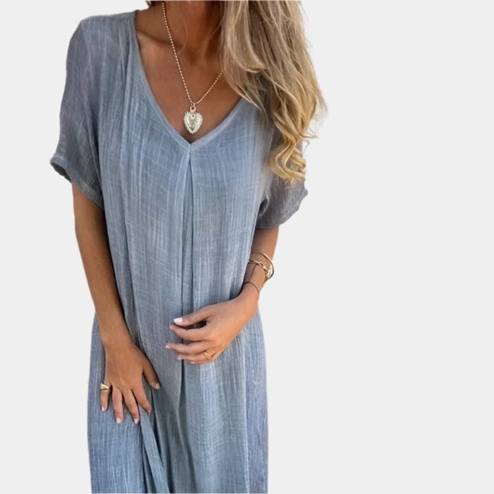 Lauren - Robe élégante et confortable pour femmes Gris