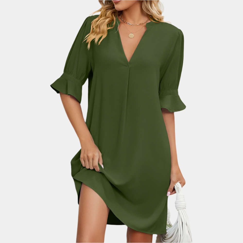 Isadora - Robe confortable et décontractée pour femmes Vert