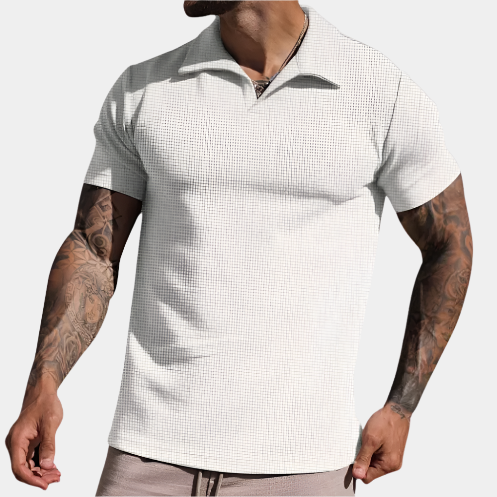 Bruce - Polo élégant et confortable pour hommes Blanc