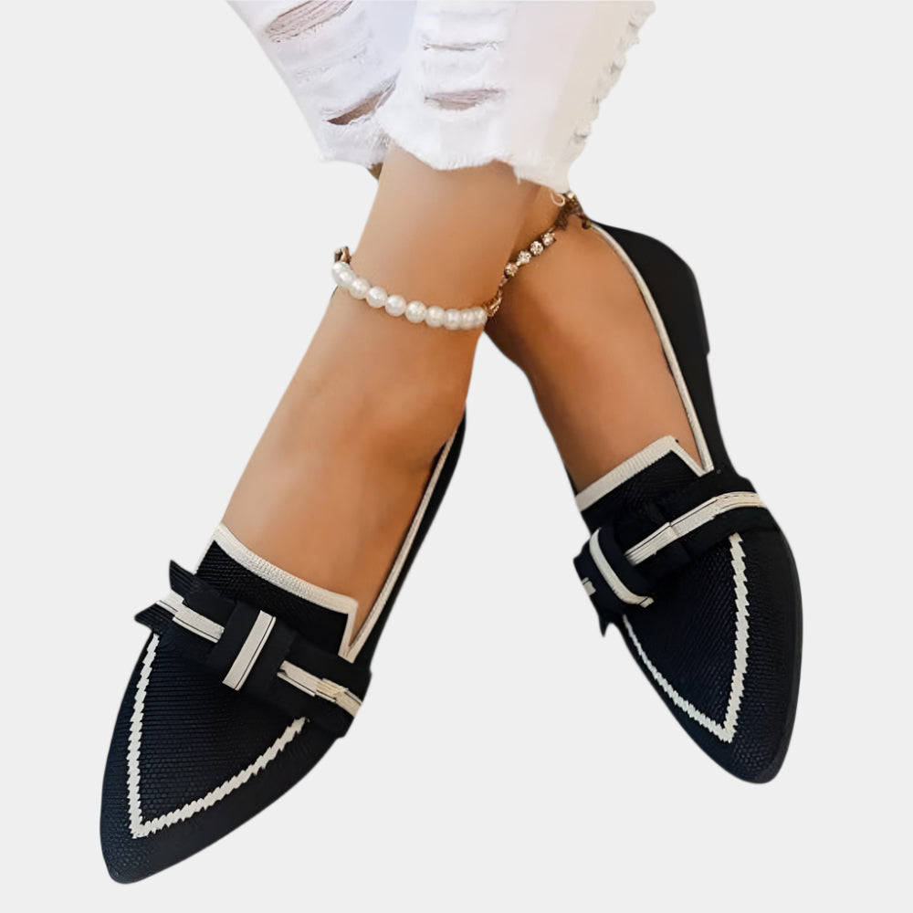 Abby - Chaussures plates élégantes et confortables pour femmes Noir