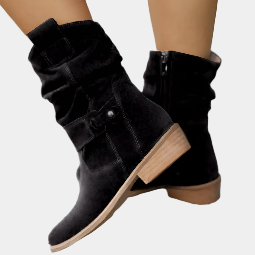Jasmine - Bottes élégantes et confortables pour femmes Noir