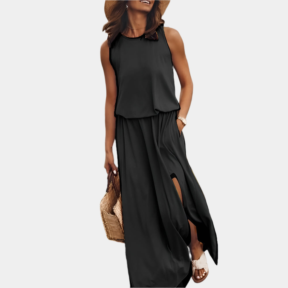 Camila - Robe élégante et confortable pour femmes Gris