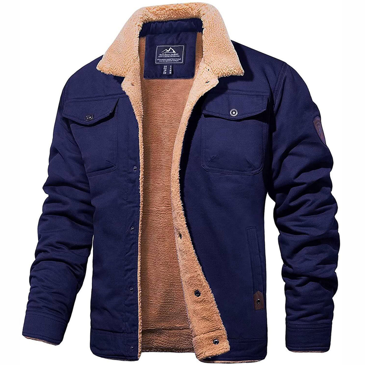 Léo - Pull élégant et Confortable pour hommes Bleu foncé