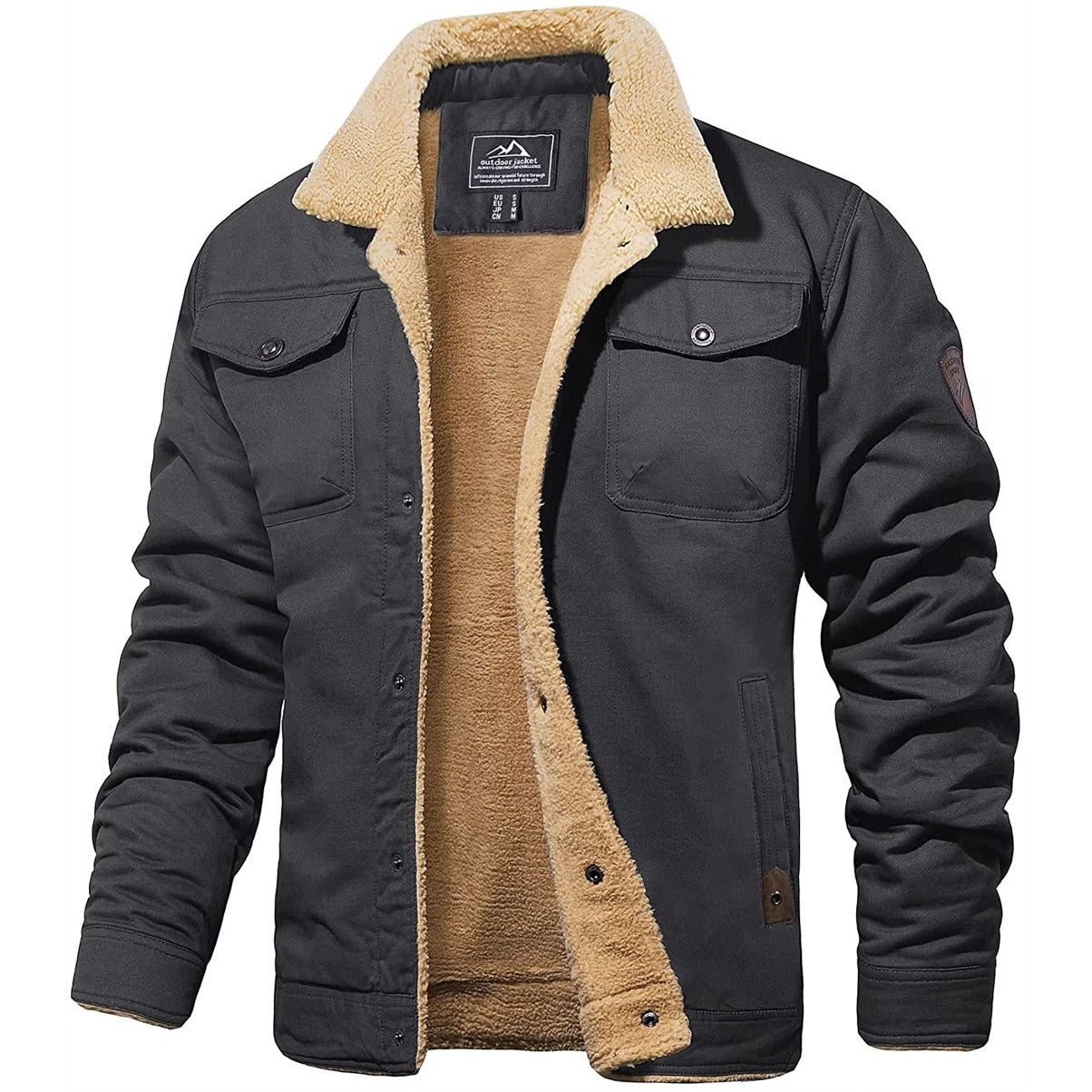 Léo - Pull élégant et Confortable pour hommes Gris foncé