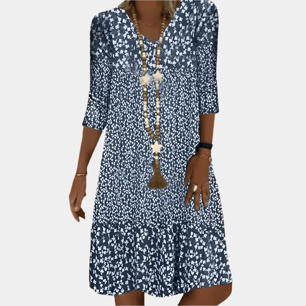 Antonia - Robe élégante et confortable pour femmes Bleu