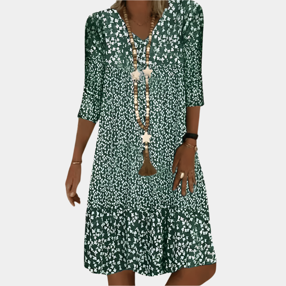 Antonia - Robe élégante et confortable pour femmes Vert