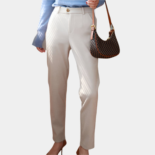 Carina - Pantalon chic et confortable pour femmes Blanc