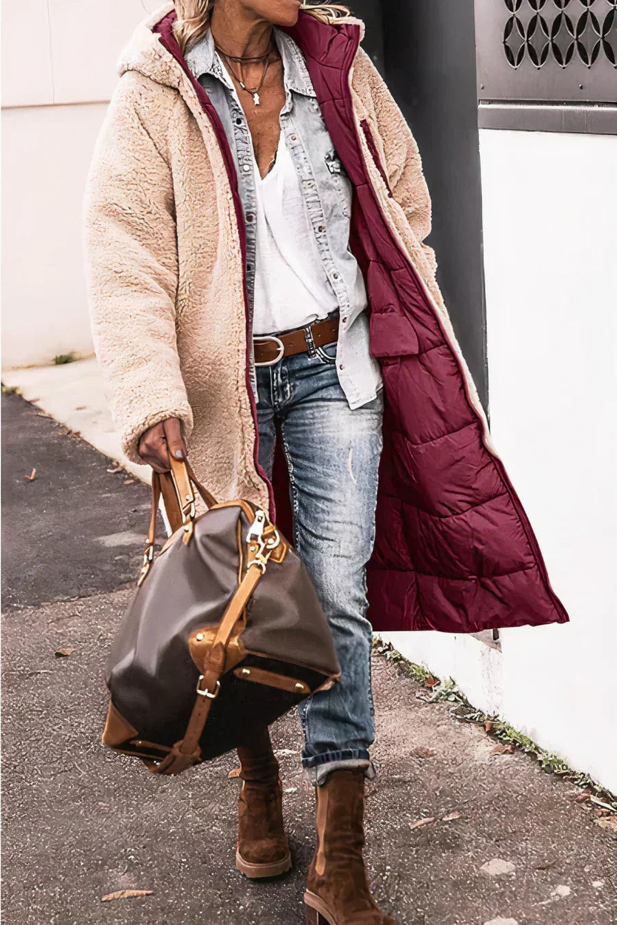 Nova – Parka Réversible Élégante et Chaude pour Femme