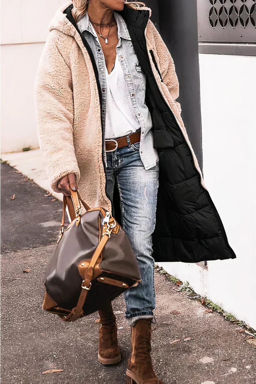 Nova – Parka Réversible Élégante et Chaude pour Femme