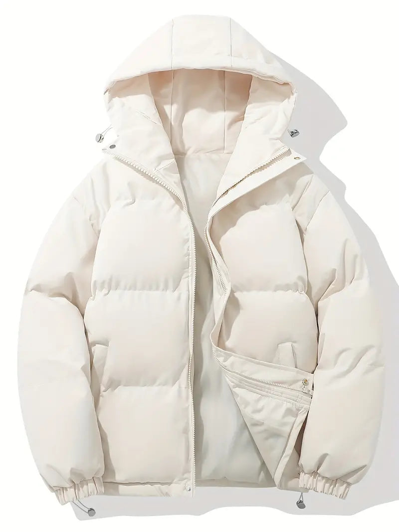 Elena - Veste d'hiver chaude et imperméable avec capuche Beige
