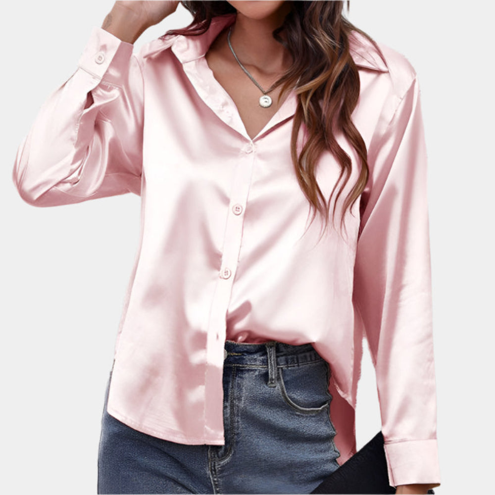 Athena - Chemisier élégant et confortable Rose Clair