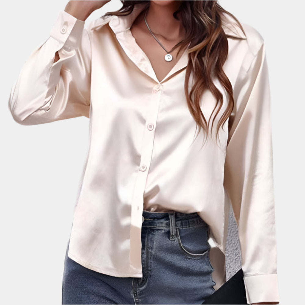 Athena - Chemisier élégant et confortable Beige