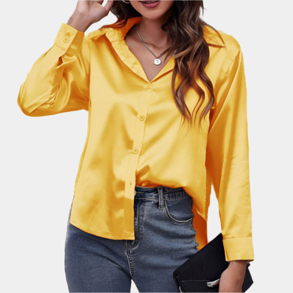 Athena - Chemisier élégant et confortable Jaune