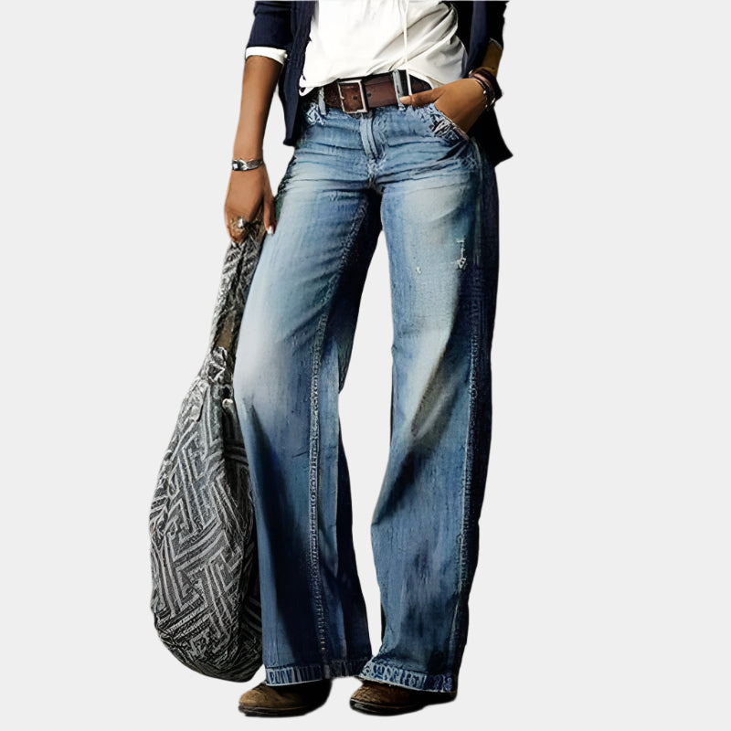 Diana - Pantalons élégants et confortables pour femmes Bleu