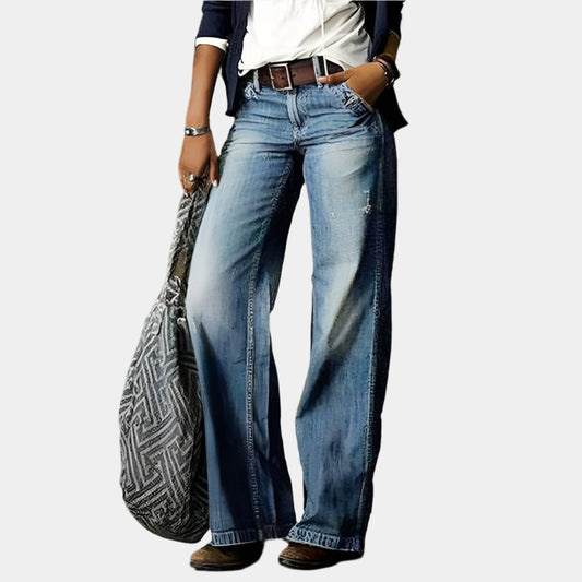 Diana - Pantalons élégants et confortables pour femmes Bleu