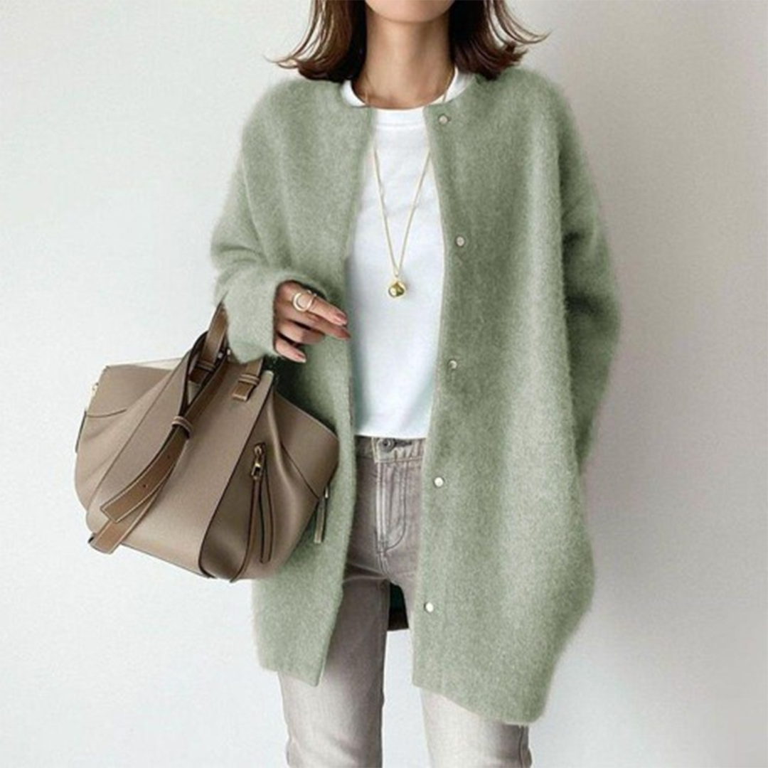 Celia – Cardigan Élégant et Confortable pour Femme Vert