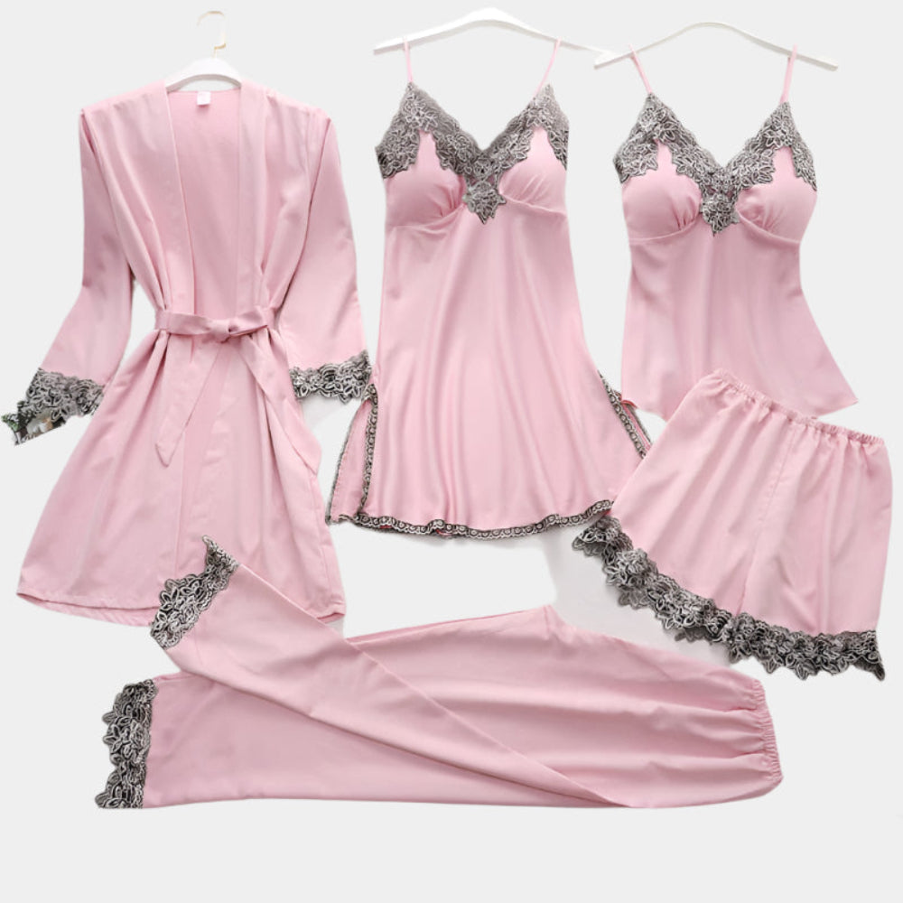 Jade - Pyjama élégant et confortable pour femmes Noir Blanc