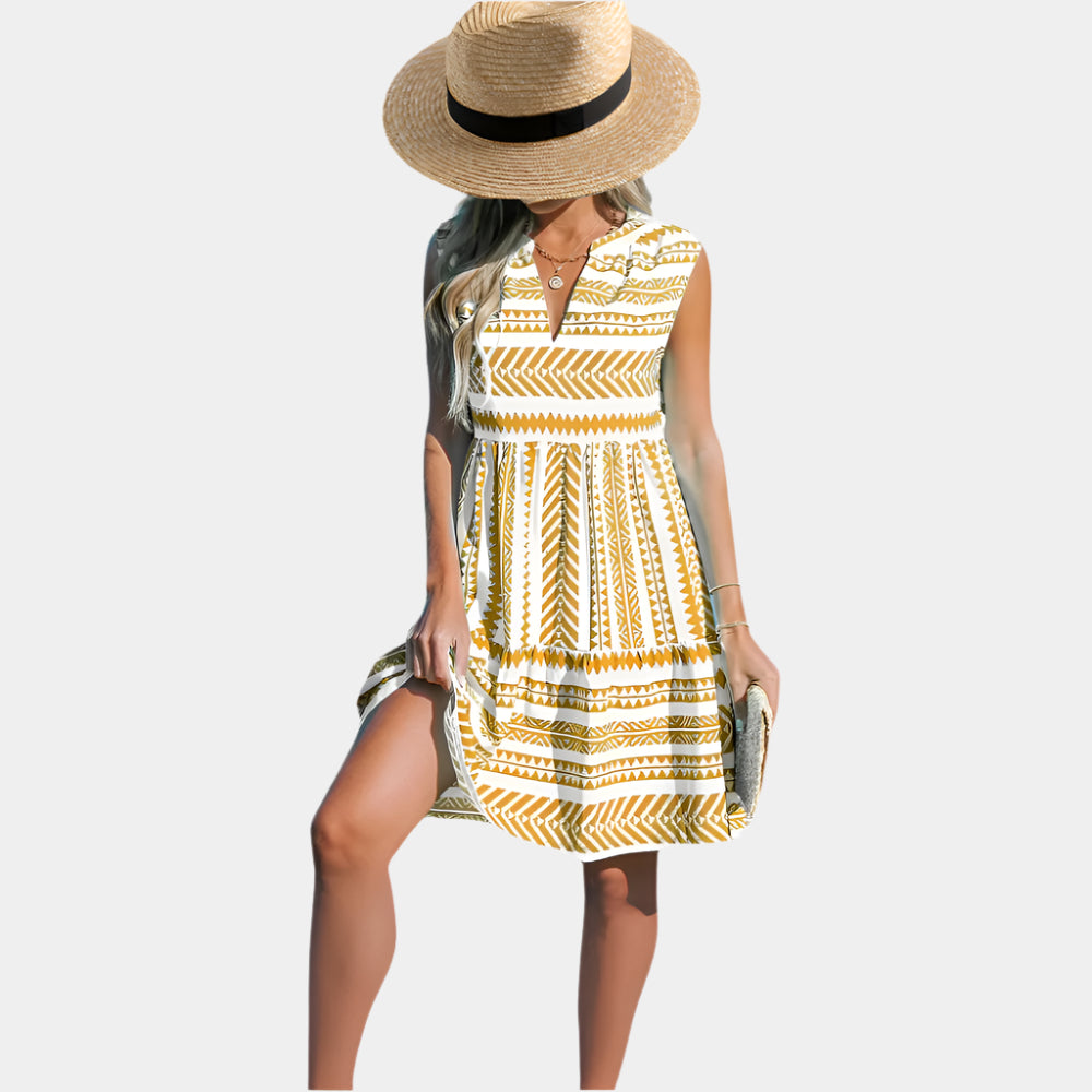 Zea - Robe d'élégance décontractée pour femmes Jaune