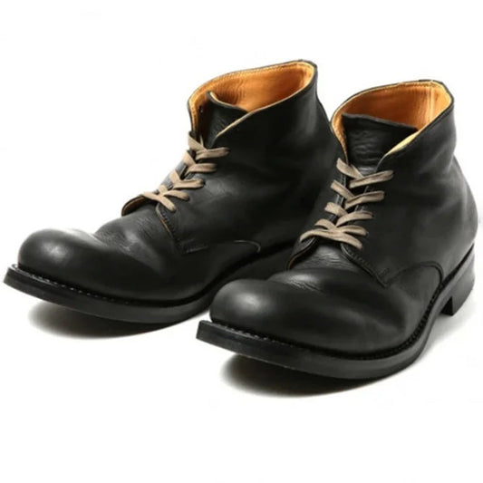 Vega - Bottes élégantes en cuir PU pour hommes Noir