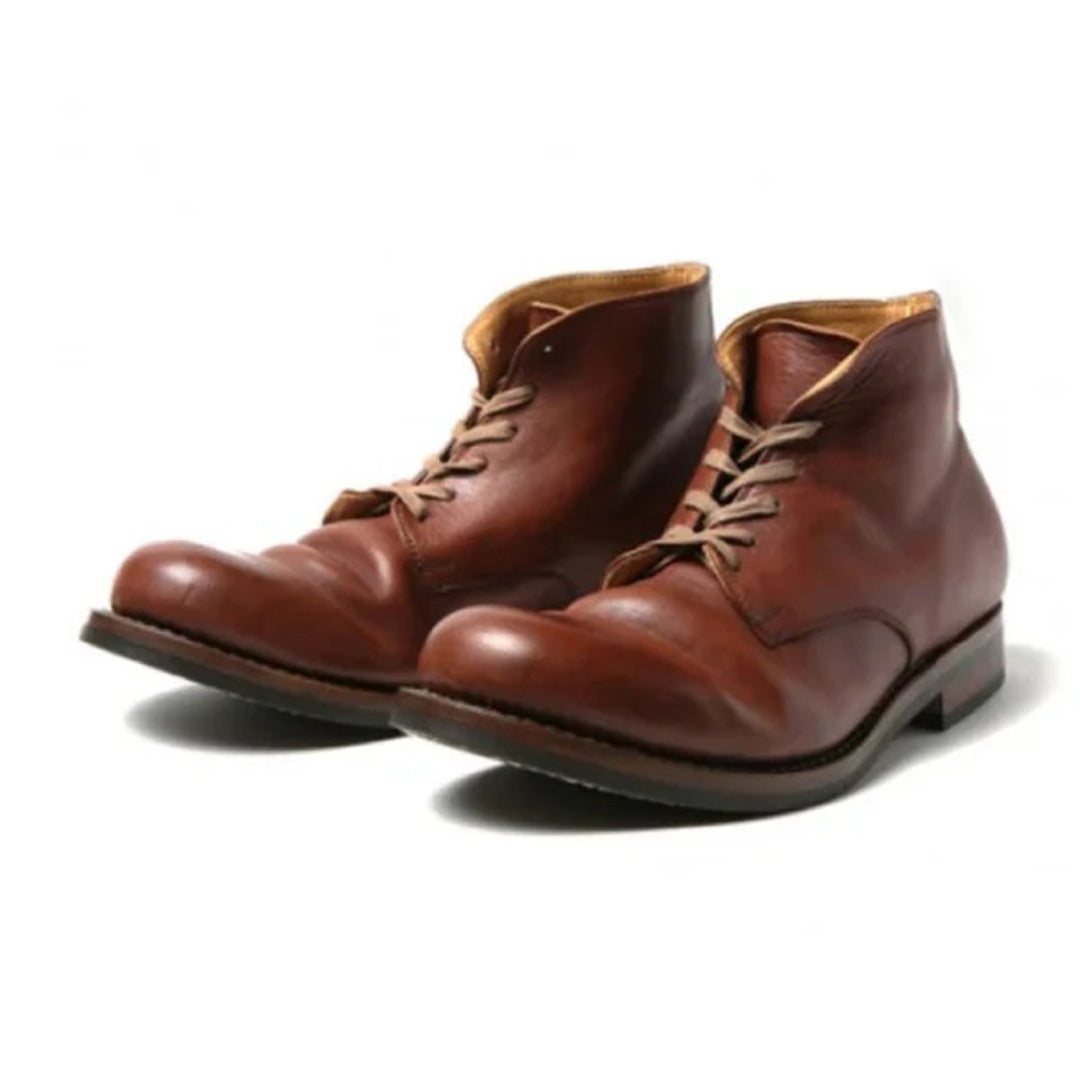 Vega - Bottes élégantes en cuir PU pour hommes Brun