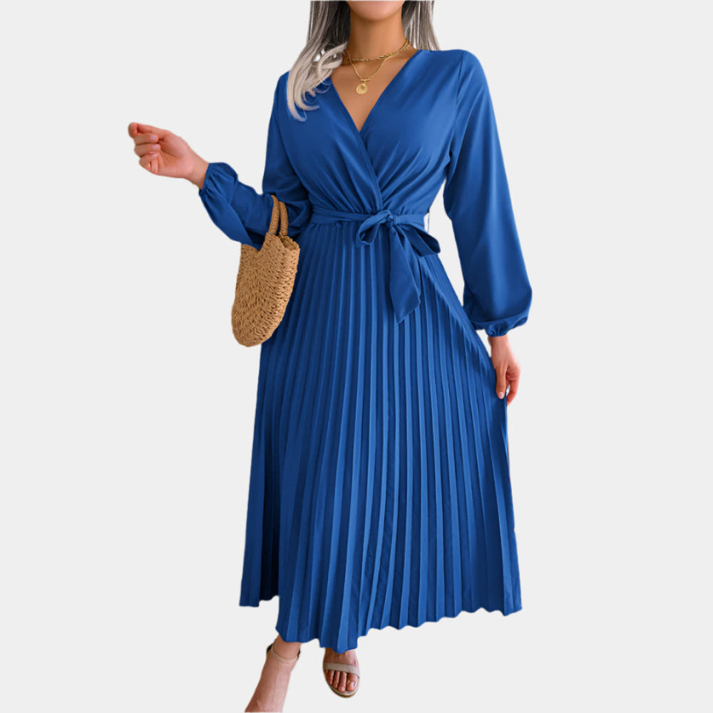 Andrea Robe élégante et confortable pour femmes Bleu